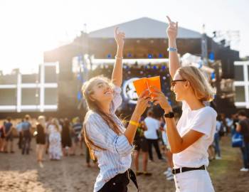 Two women at the 2024 Hilton Head Island Jam Songwriter Festival