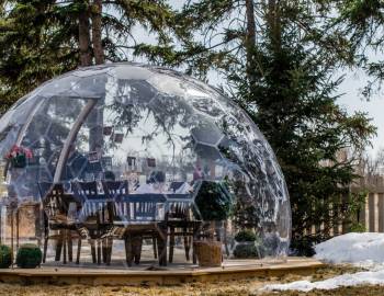 An igloo dining experience at Zunzibar on Hilton Head Island