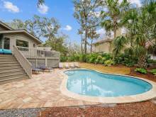 The pool at a vacation home on Hilton Head Island