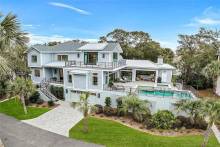 A large vacation home rental with a pool on Hilton Head Island available to rent during Labor Day weekend