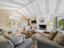 A luxurious living room filled with comfortable seating in a Hilton Head Island vacation rental