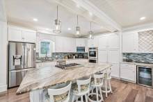 A newly updated kitchen in a vacation rental ahead of Thanksgiving