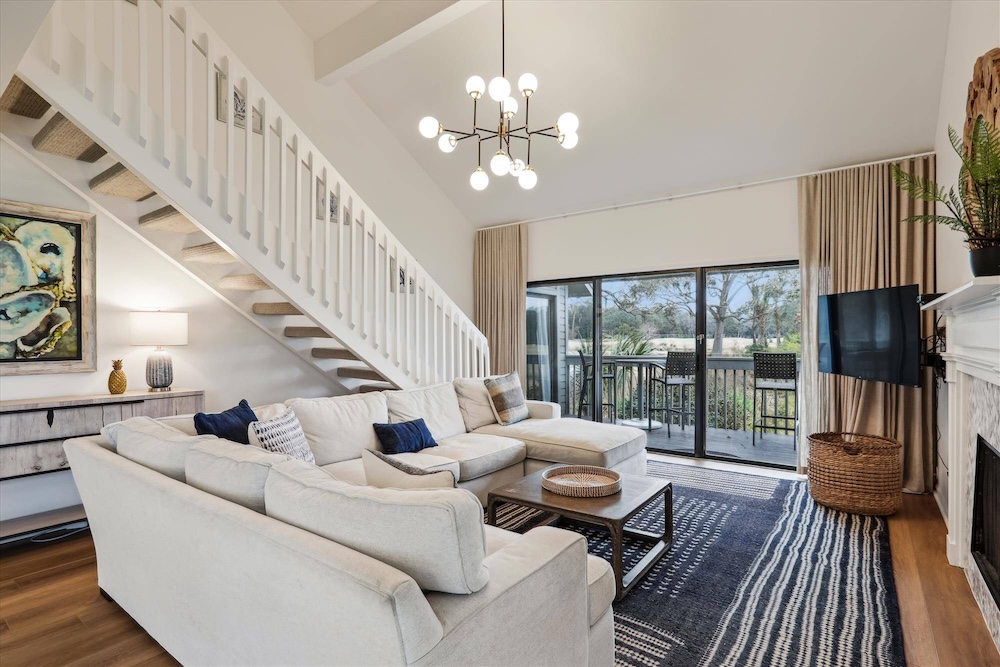 hilton head vacation rental living room